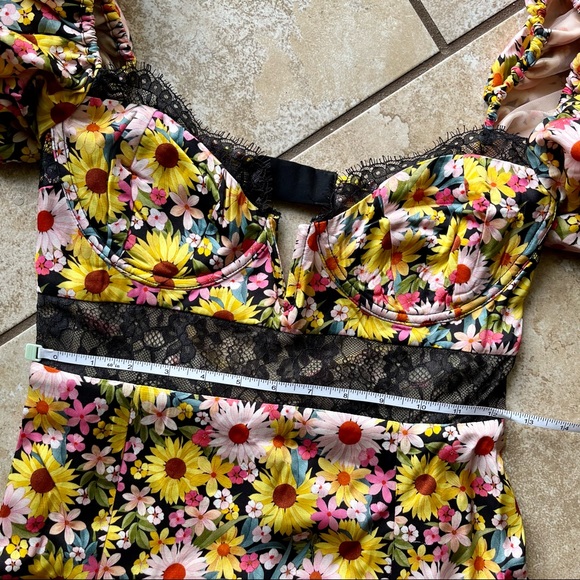 For Love And Lemons Floral Maxi Dress - Yellow and Purple - Picture 11 of 11